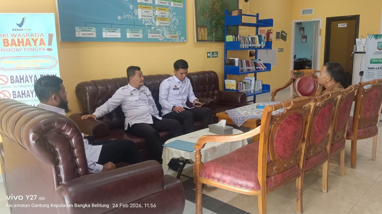 Dalami Data Litmas Anak, PK Bapas Tanjungpandan Lakukan Kunjungan ke Rumah Korban dan Pemerintah Desa Selinsing